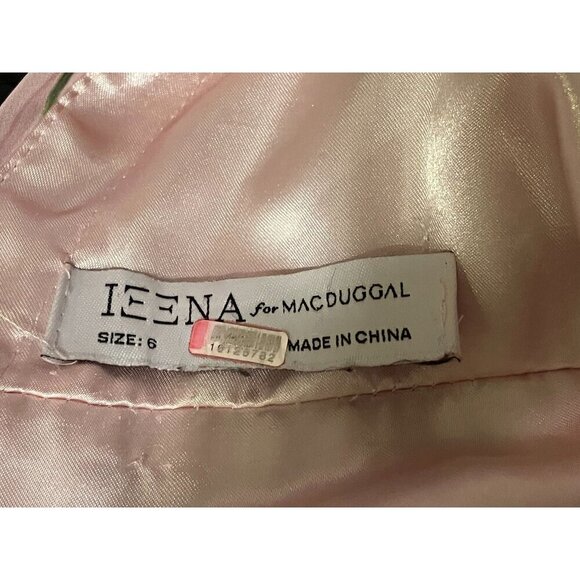 Mac Duggal Ieena Floral Gown 6 Backless Plunge Tiered Ruffled Coquette Twee - Picture 11 of 14